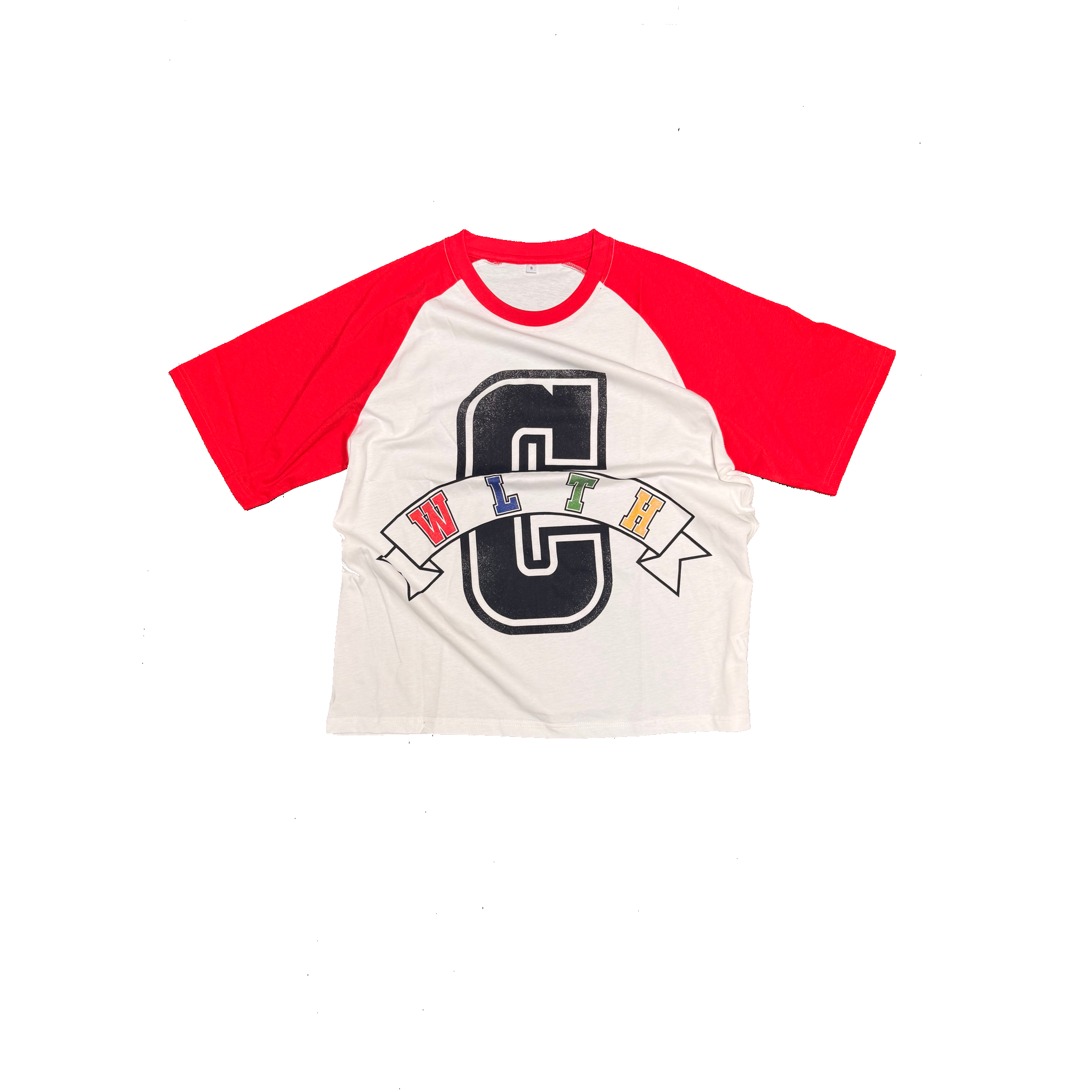“Banner” raglan tee
