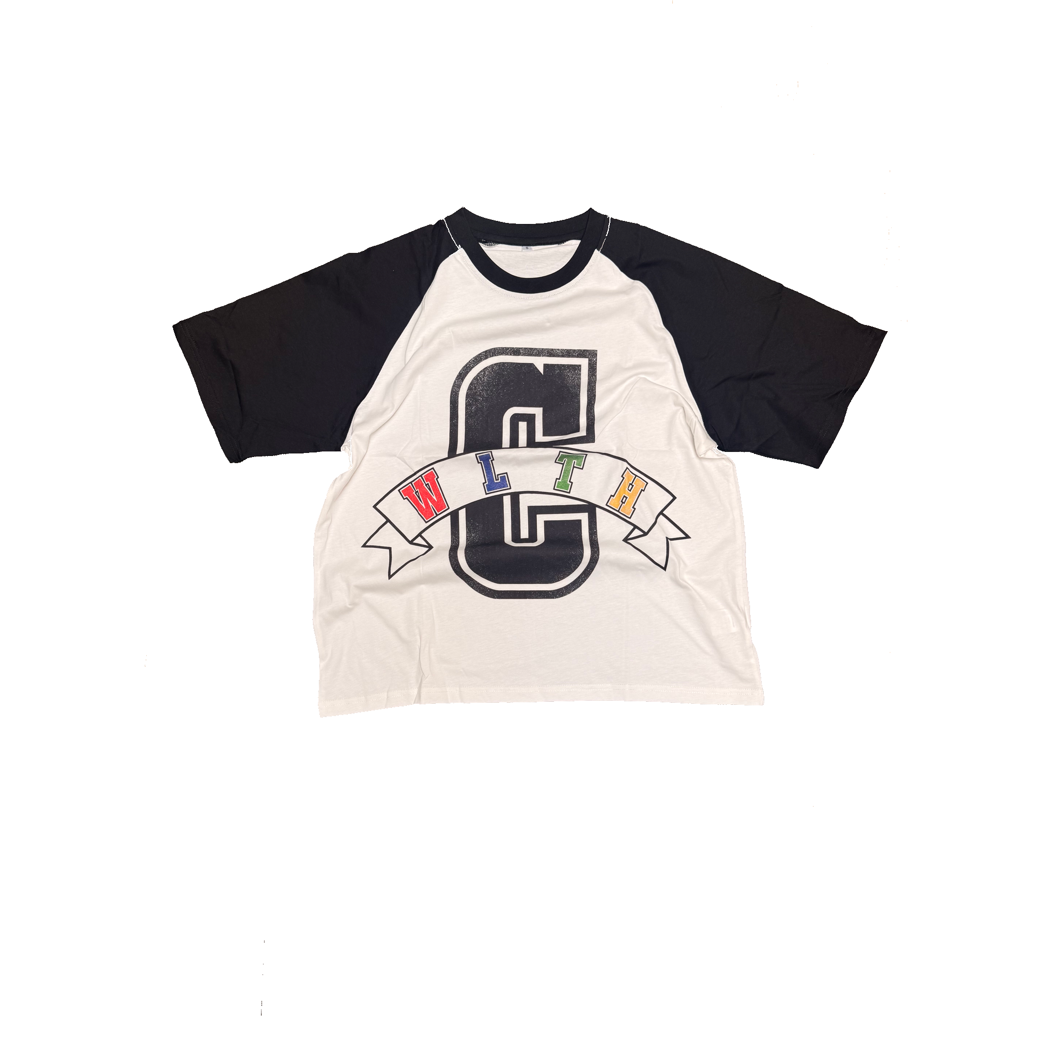 “Banner” raglan tee